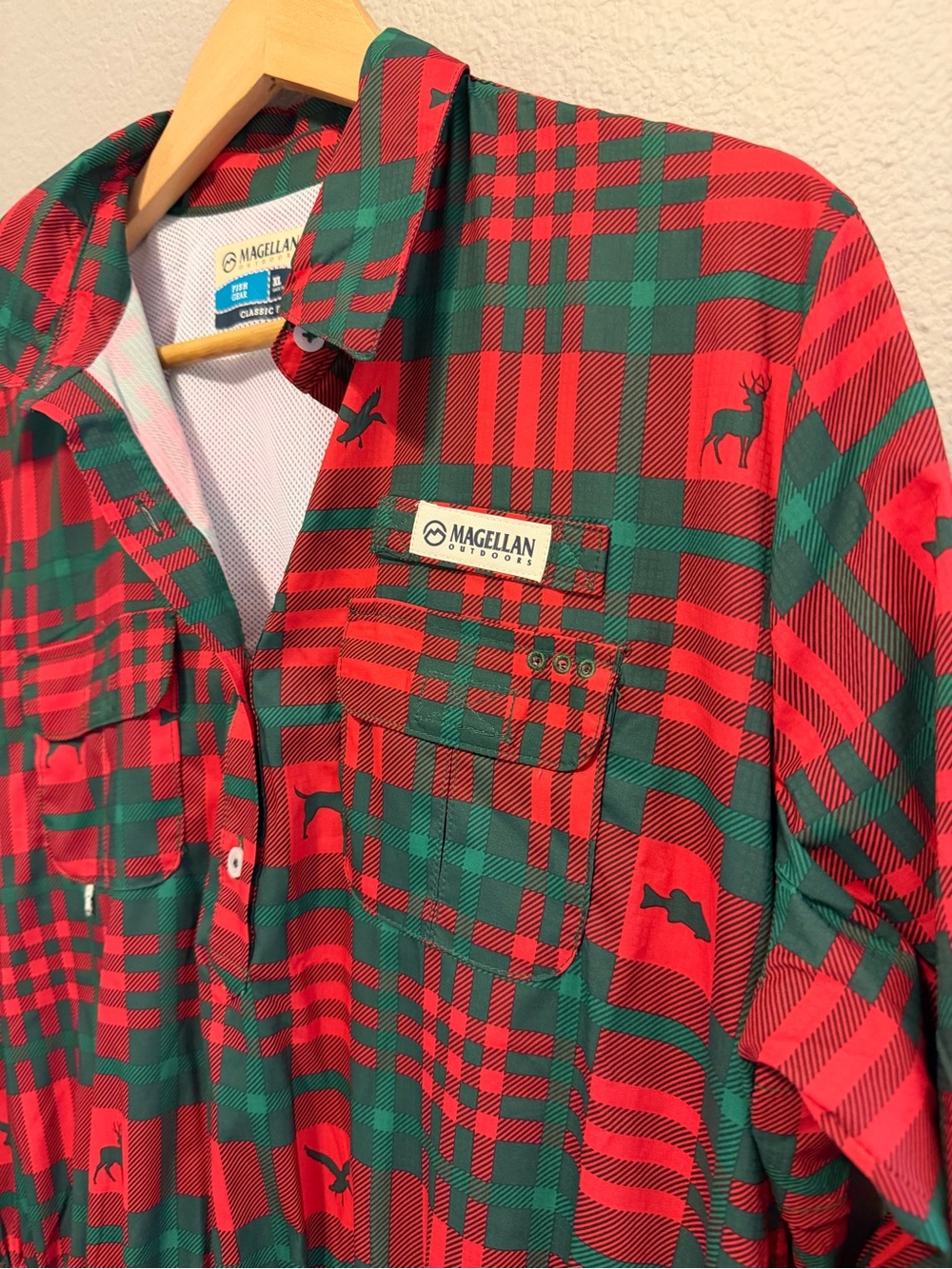 Magellan Outdoors Red & Green Plaid Dress XL - Picture 3 of 5